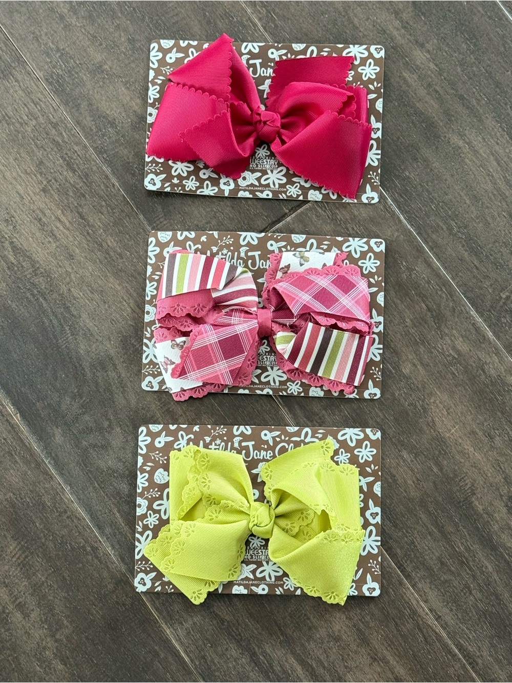 NWT Matilda Jane Hair Bow Bundle on Alligator Clips
